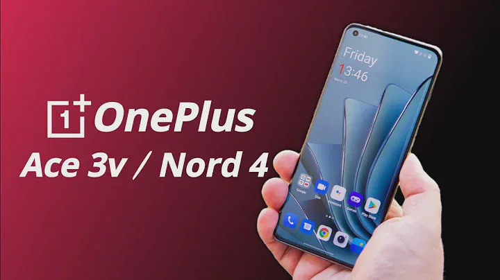 OnePlus Ace 3V (OnePlus Nord 4) First Look, Specs, Price, Release Date